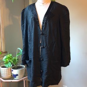 Vintage Beaded Blazer Dress Suit Jacket Plus Size 20 Made in USA